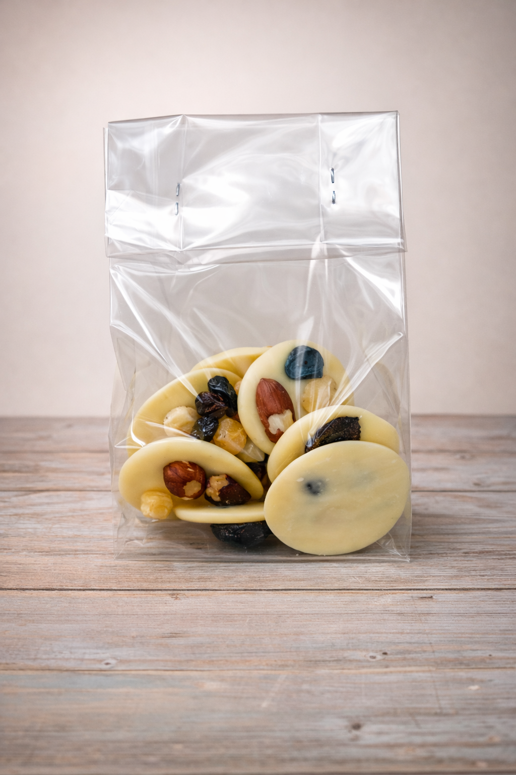 Witte Chocolade Chocoflikken – Noten & Rozijnen